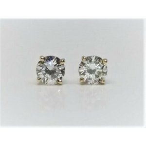 .40 ctw Natural Diamond Studs in 14k Yellow Gold P